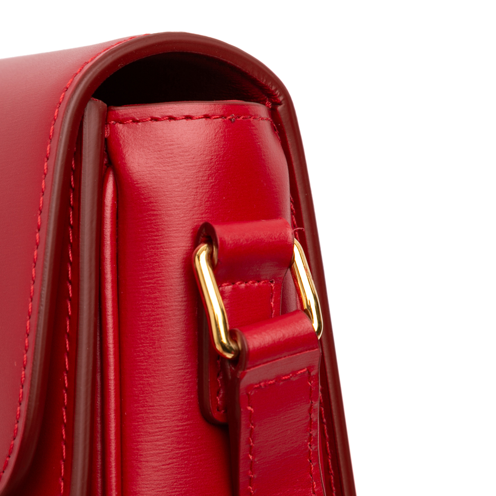 Pre-Loved Celine Teen Shiny Calfskin Triomphe Crossbody - Picture 9 of 11